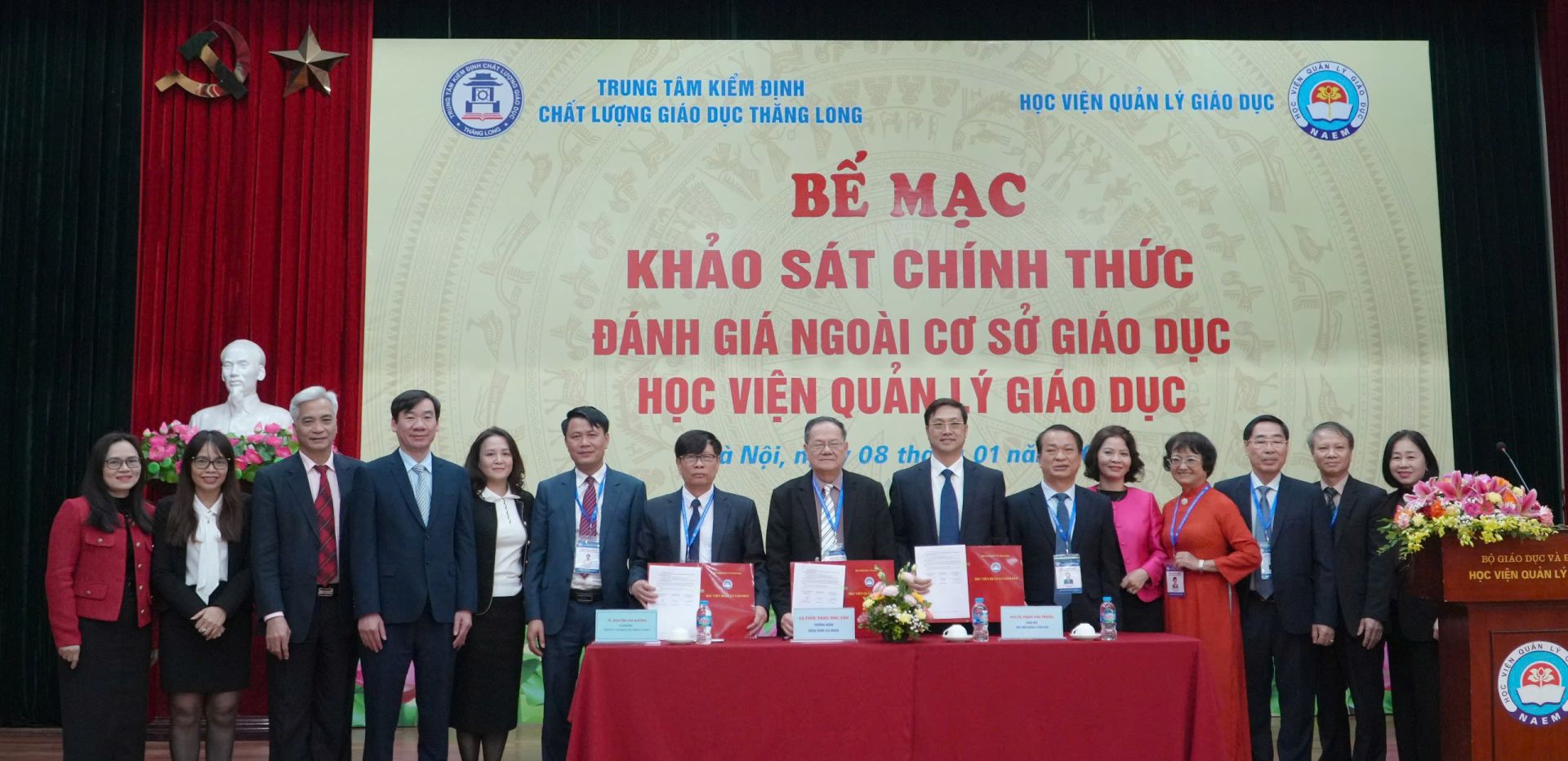 Bế mạc Khảo sát chính thức Đánh giá ngoài cơ sở giáo dục Học viện Quản lý giáo dục