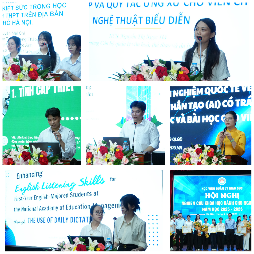HỘI NGHỊ NGHIÊN CỨU KHOA HỌC CỦA NGƯỜI HỌC NĂM HỌC 2025 - 2026