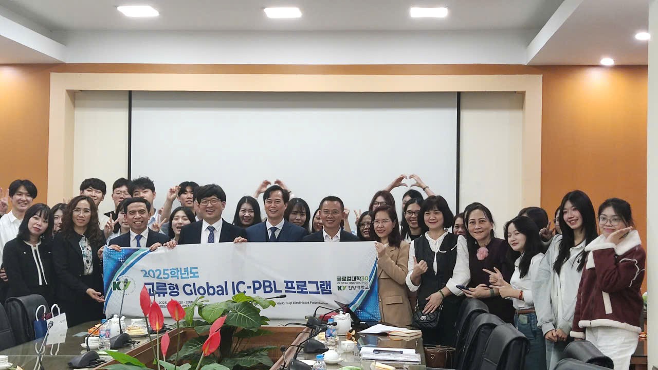 Khoa Tâm lý – Giáo dục, Học viện Quản lý giáo dục đón tiếp và giao lưu hợp tác với đoàn Giáo sư, sinh viên đại học konyang (Hàn Quốc)