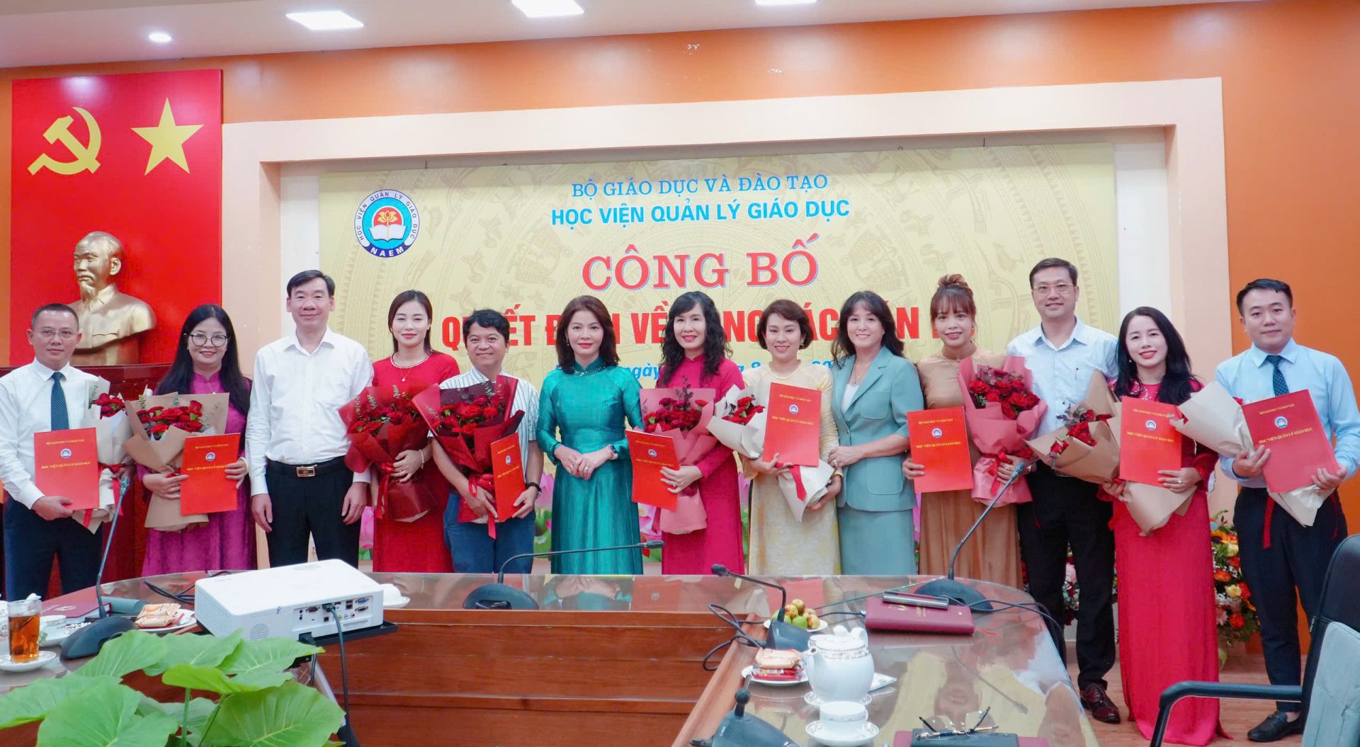 Học viện Quản lý Giáo dục tổ chức Lễ công bố và trao quyết định về công tác cán bộ: Kiện toàn đội ngũ Cán bộ quản lý, tạo động lực cho giai đoạn phát triển mới