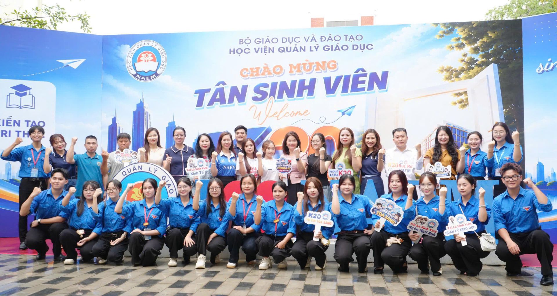 Chào đón tân sinh viên k20 – Viết tiếp hành trình 50 năm của Học viện Quản lý giáo dục