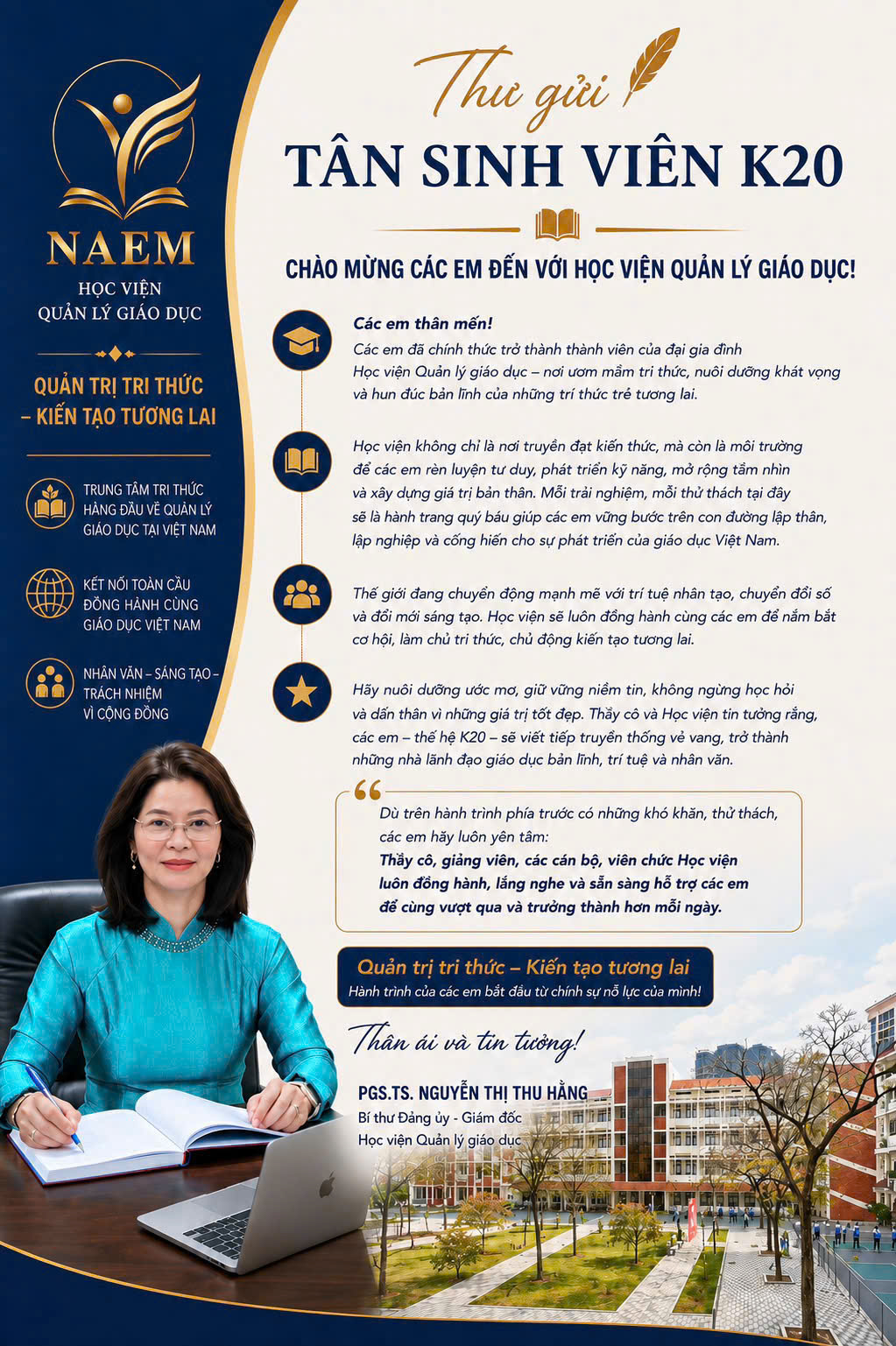 Thư gửi Tân Sinh Viên K20