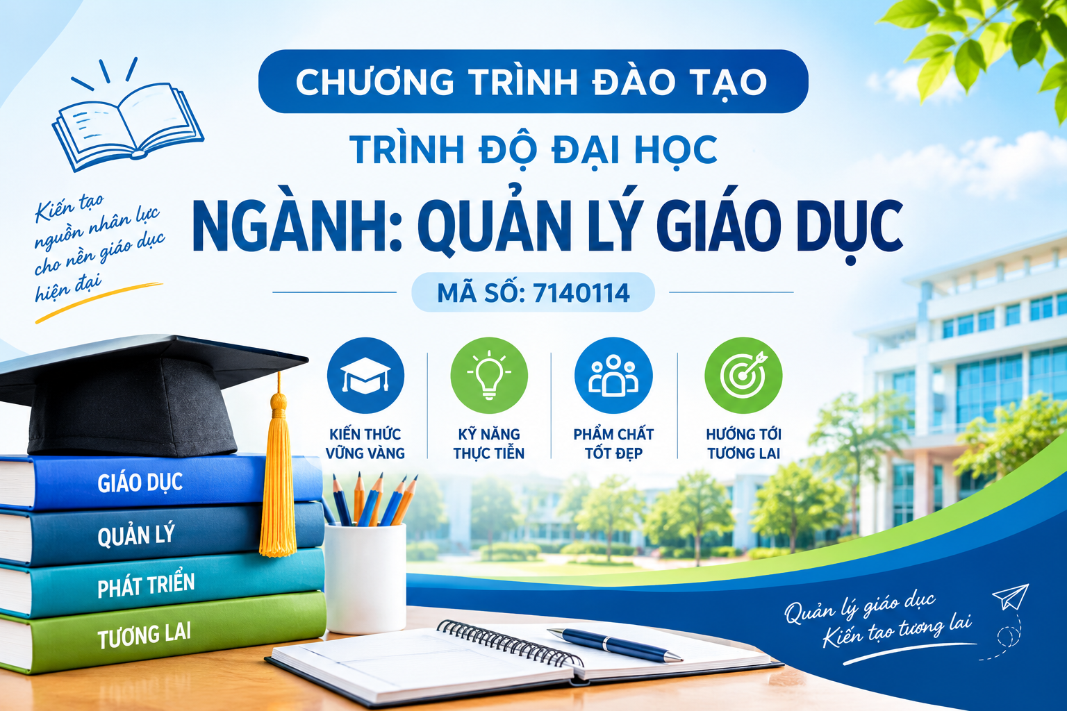 Chương trình đào tạo trình độ đại học ngành Quản lý giáo dục