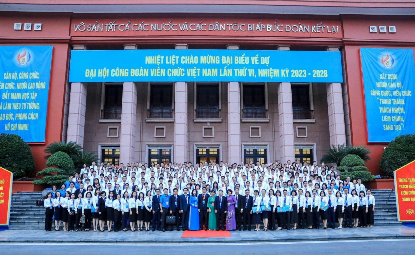 Đại hội Công đoàn Viên chức Việt Nam lần thứ VI, nhiệm kỳ 2023 - 2028  thành công tốt đẹp